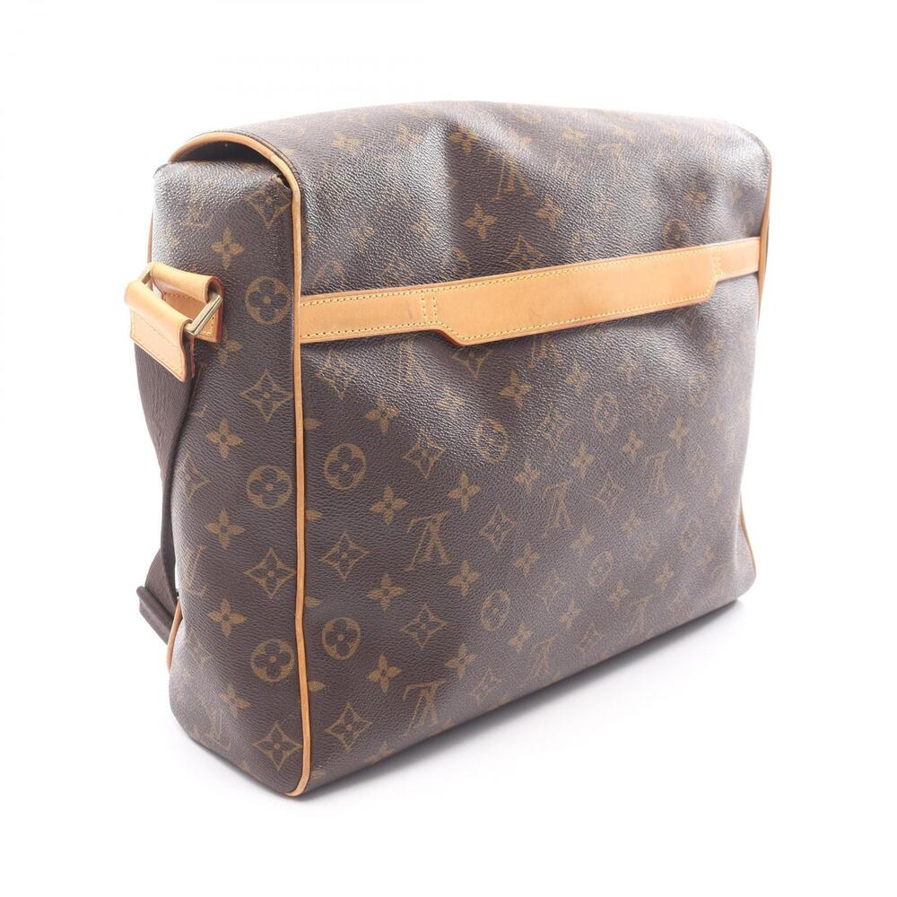 Louis Vuitton Bag Canvas Leather Shoulder Monogram Brown Abesses - Picture 2 of 9